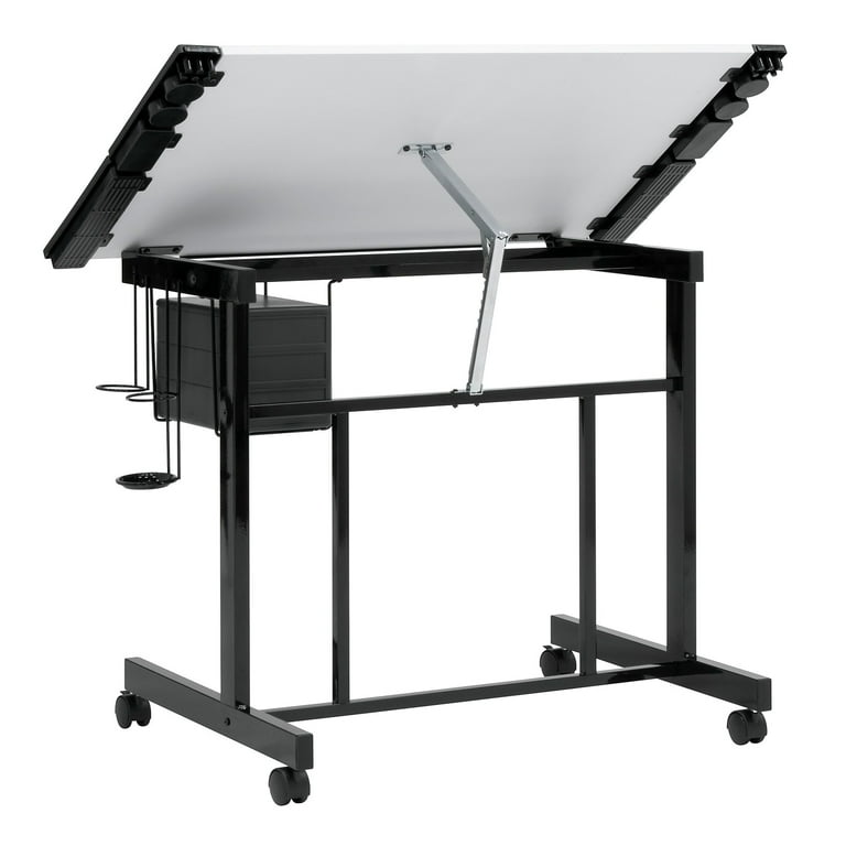 Deluxe Mobile Craft Station with Storage and Angle