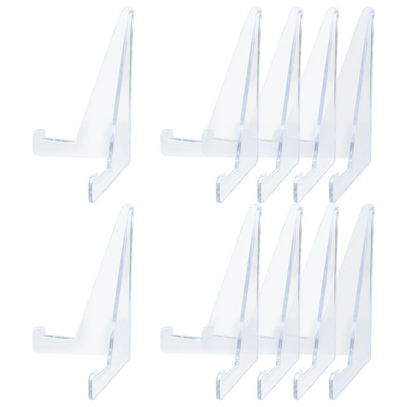 10 Pcs Football Card Stands Clear Game Holder Shopping Mall Display Rack