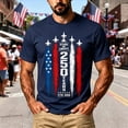 thumbnail image 3 of XAOFW Patriotic Graphic T Shirts For Man Casual Red White & Blue Print T-Shirts 4th Of July Usa Festival T-Shirt Stylish Top S, 3 of 3
