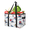 Multicolor 2, variant on Ski Skier Reusable Grocery Bags, Foldable Reusable Shopping Bags, Snow Mountain Tree Collapsible Tote Bag with Reinforced Handles for Kitchen, Picnic
