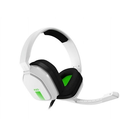 Astro Gaming - A10 Wired Stereo Over-the-Ear Gaming Headset for Xbox Series X|S, Xbox One with Flip-to-mute Mic - White/Green