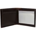thumbnail image 4 of Tommy Hilfiger Two Tone Brown Smooth Stitch Leather Bifold Passcase Wallet, 4 of 7