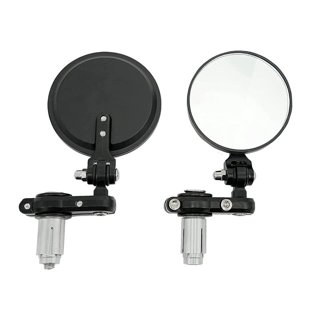 Espejos universales para motocicleta, espejos Cafe Racer, espejos retrovisores plegables para motocicleta, retrovisores laterales, redondos, plegables, de 3 pulgadas, compatibles con Honda Scooter Suz