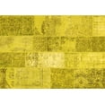 thumbnail image 1 of Ahgly Company Indoor Rectangle Patchwork Yellow Transitional Area Rugs, 5' x 8', 1 of 4