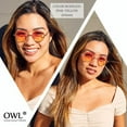 thumbnail image 5 of Round Sunglasses - Small (43mm) Gold Frame / Two-tone Smoke Yellow Lens, 5 of 6
