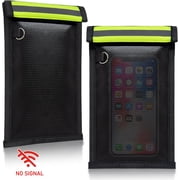 AYAMAYA Faraday Bag for Phones & Car Keys, Fireproof & Waterproof Signal Blocking Bag Blocks 5G, WiFi, GPS, RFID & Bluetooth, Anti-Theft Protection