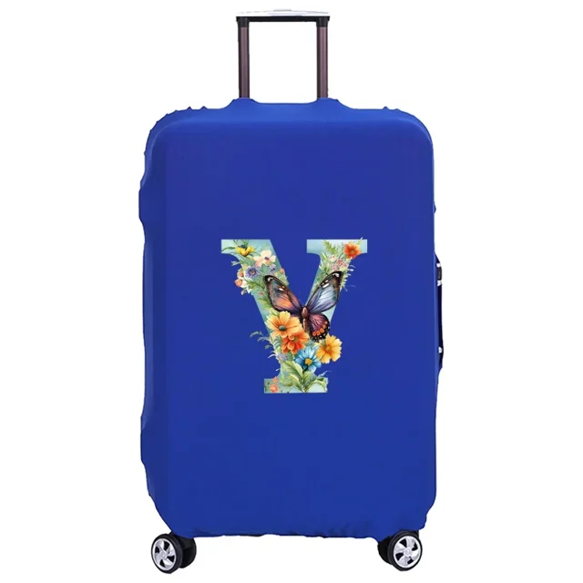 Housse de Valise Lavable Housse de Protection Anti-Rayures Adaptée pour Motif Papillon Convient 18-32 Pouces 8butterfly Lettre Y m