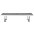 thumbnail image 2 of Modway Sauna 5' Polished Stainless Steel Bench in Silver, 2 of 3