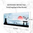 thumbnail image 5 of Desk Pad, Japanese Mount Fuji Sunrise Gaming Mouse Pad,Computer Desk Mat Keyboard with Non Slip Base for Home Office,Extended Large Size 31.5" X 15.7", 5 of 6