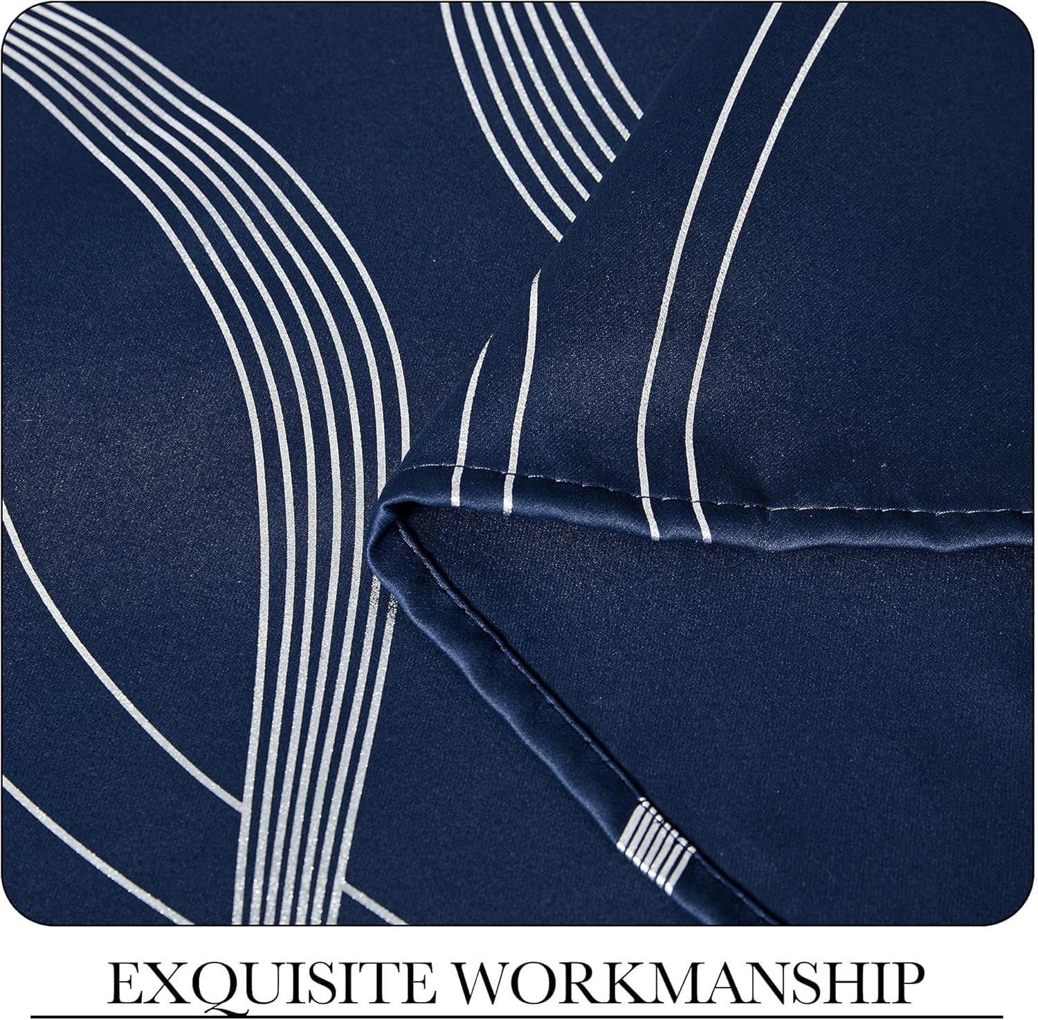 2pcs 84in (L) x 52in (W) blackout curtains, thickened and encrypted material, suitable for bedrooms, dining rooms, living rooms, blackout, winter warmth, summer blackout, new home decoration （Blue）