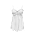 thumbnail image 4 of Sexy Lingerie for Women Sheer Mesh Nightdress Spaghetti Strap Lingerie Pjs Set Lace Bodycon Chemise Sleepwear, 4 of 5