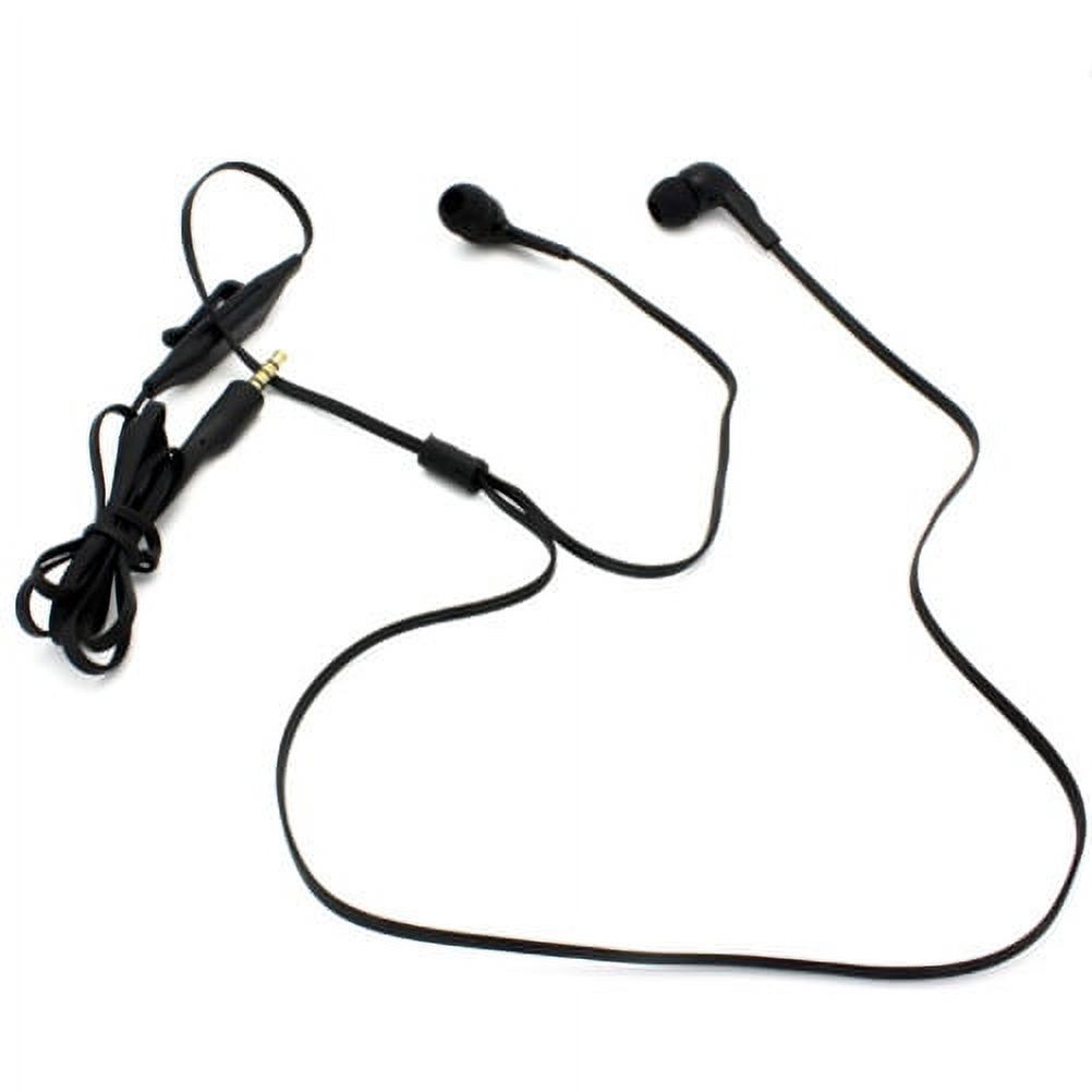 Headset 3.5mm Hands-free Earphones w Mic Earbuds Headphones Sound Isolating In-Ear Stereo Wired [Black] V8L for Nokia Lumia 520 521 530 635 710 810 820 822 830 900 920 925 - image 4 of 5