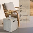 thumbnail image 6 of Afterglow 16" Propane Tank Cover Table, Square Tank Container Fits Standard 20 lb Cylinder Bottle Storage Box Hideaway Table, Gas Tank Holder for Outdoor Gas Fire Pits, Gray, 6 of 6
