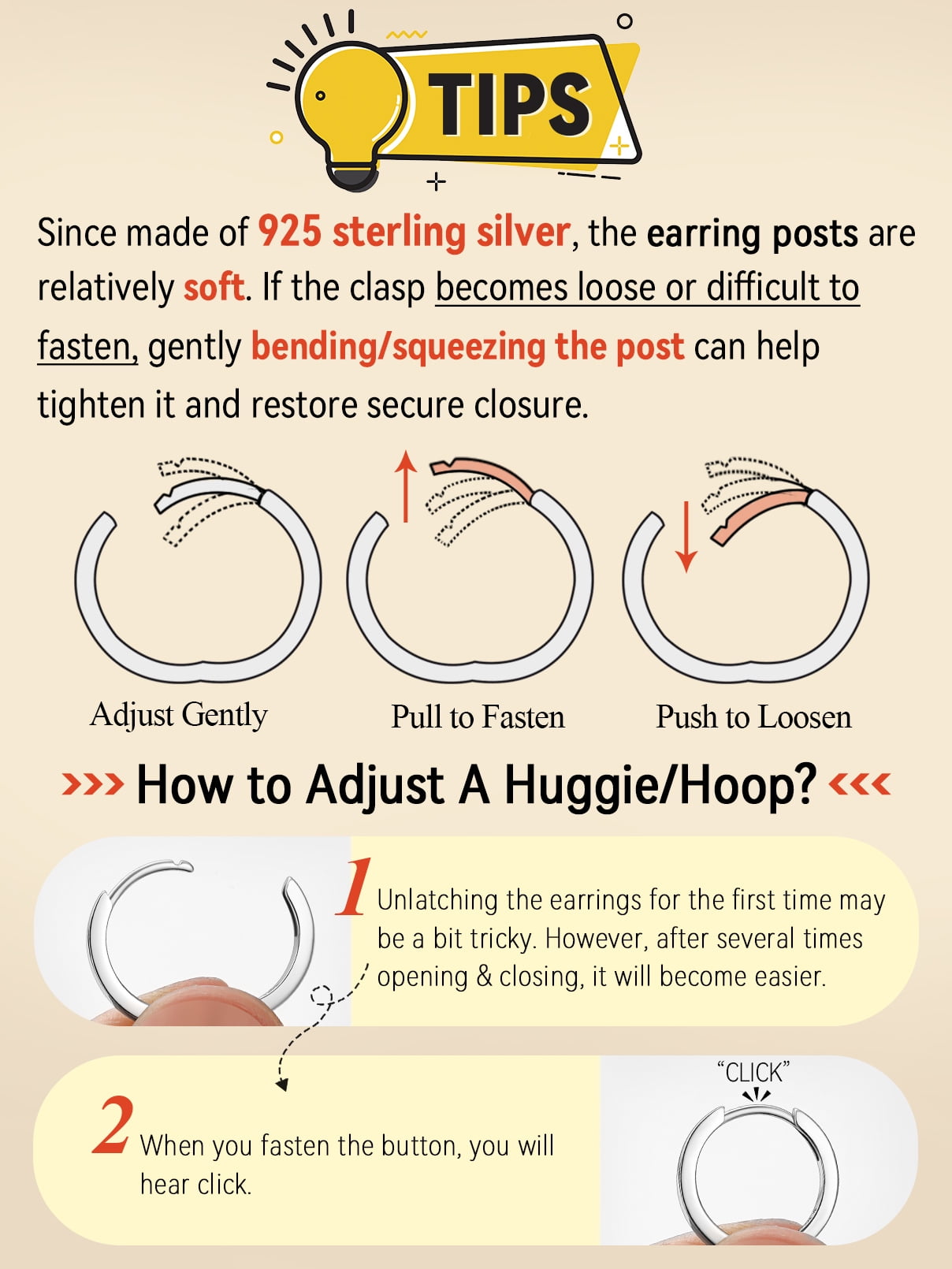 FaithHeart Sterling Silver Huggie Hoop Earrings for Women, Hypoallergenic Lightweight Small Cartilage Earrings Cuff Tragus Hoop Earrings for Mom Mothers Day Jewelry Gift 14mm