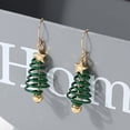 thumbnail image 1 of Christmas tree Earrings Hanging Star Earring Merry  Earrings, 1 of 5
