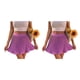 thumbnail image 1 of Minnieouse holgada de cintura alta para mujer, faldas elásticas plisadas para fiesta de estudiantes y estudiantes, ropa para vacaciones, Violeta XL 2piezas, 1 of 6