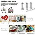 thumbnail image 4 of Chantilly Siphon, Siphons de Cuisine, Siphon Chantilly en Acier Inoxydable, 3 Buses de Décoration en Acier Inoxydable, 4 of 5