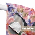 thumbnail image 4 of Easter Bunny Swag Valances for Windows 2 Pack, Kitchen Window Curtains 36 Inch Length, Spring Pink Flowers Rabbit Pastoral Botanical Privacy Swag Curtains for Living Room/Bathroom 36"x36", 4 of 8