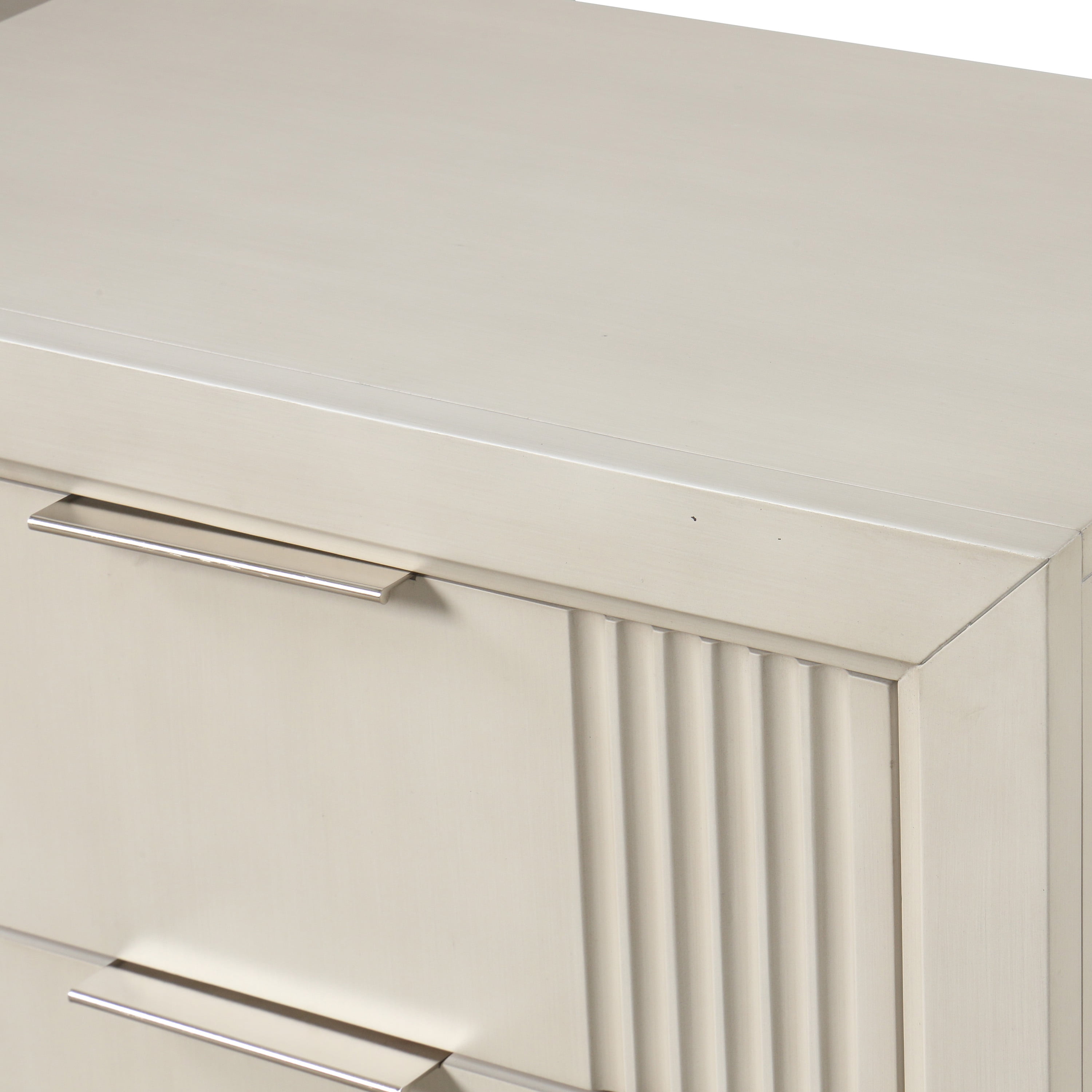 Furniture of America Fenton 2-Drawer Solid Wood Nightstand, Antique White