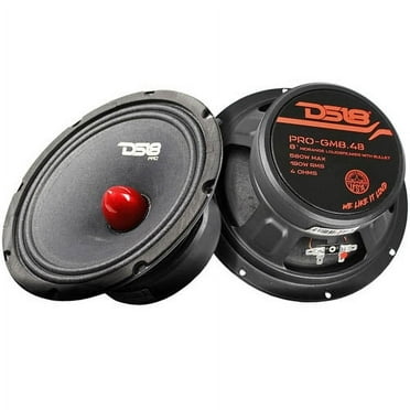 DS18 8" inch Midrange Loudspeaker 580 Watt Max Bullet 4 Ohm Pro-GM8.4B Car Speaker 2 Pack