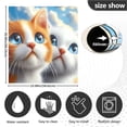 thumbnail image 5 of Two Cute Cats Dishwasher Magnet Cover Reuseable Refrigerator Magnet Cover Decal Kitchen Fridge Microwave Stickers Hoilday Party Decor 23 x 26 inch, 5 of 5