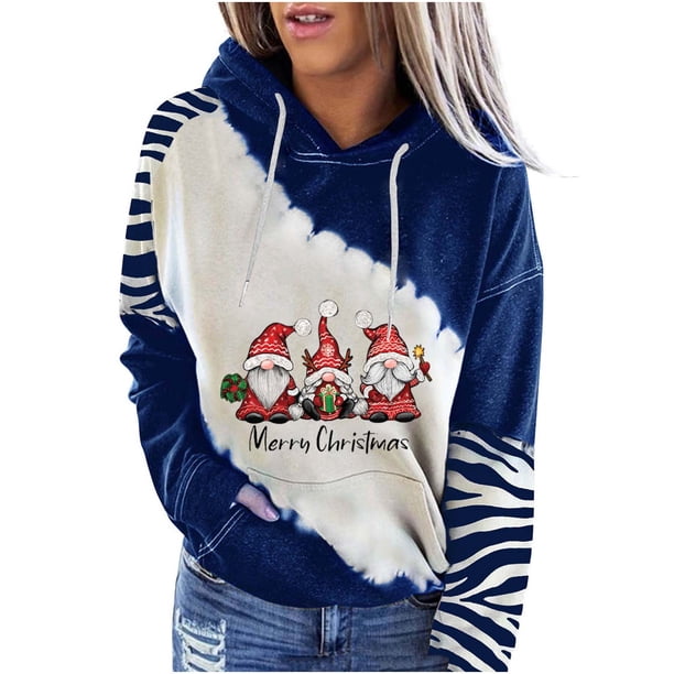 Moda mujer estampado manga larga cómoda transpirable cuello redondo camisa Tops Pompotops FGAJ11307