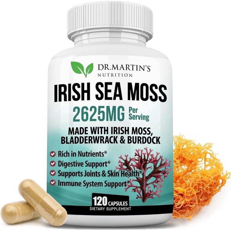 DR. MARTIN'S NUTRITION Irish Sea Moss Supplement 2625mg with