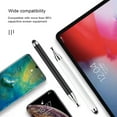 thumbnail image 3 of Naierhg Stylus Pen 2 in 1 Double Headed High Sensitivity Replaceable Nib Precise Drawing Universal Tablet Smart Phone Touch Stylus,Black, 3 of 8