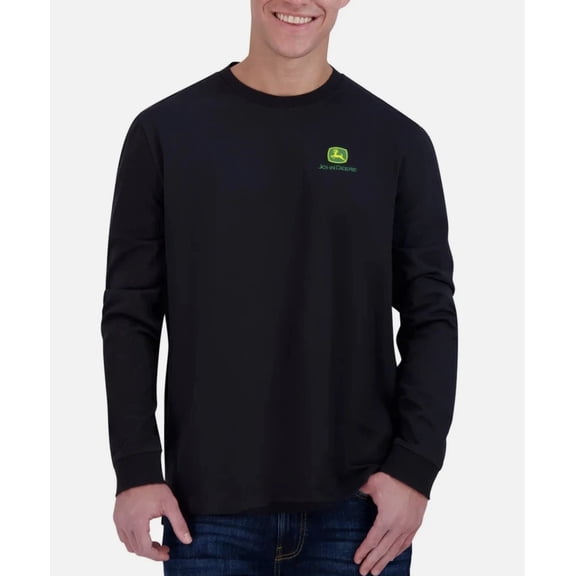 John Deere Men’s Long Sleeve Tee - Black - Size XL