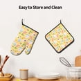 thumbnail image 6 of Bingfone Summer Animals Print Oven Mitts Pot Holders Set 2 PCS for Kitchen for Cooking Grilling Baking BBQ Pot Holders Cook Essentials, 6 of 7