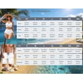 thumbnail image 7 of Garronmavis Couple Matching Bathing Suits 250 Anniversary US Flag Womens Bikini Sets Criss Cross Back Bathing Suit Modest Swimwear and Swim Trunks Men Beach Shorts, 7 of 7