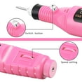 thumbnail image 6 of Electric Nail Drill Manicure Pedicure Care Set, Mini Nail Drill Kit System for Buffing Grooming and Polishing of Nails at Home,Pink, 6 of 9