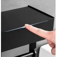 thumbnail image 3 of Toilet Paper Holder with Shelf, Flushable Wipes Dispenser for Bathroom, Self Adhesive Toilet Paper Holder with Storage - Stainless Steel Toilet Holder, 3 of 3
