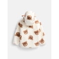 thumbnail image 2 of Wonder Nation Baby and Toddler Teddy Fleece Jacket with Hood, Sizes 12M-5T, 2 of 3