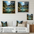thumbnail image 4 of Designart "Azure Mirrors on the River II" Lakes & Rivers Wall Art Print, 4 of 5