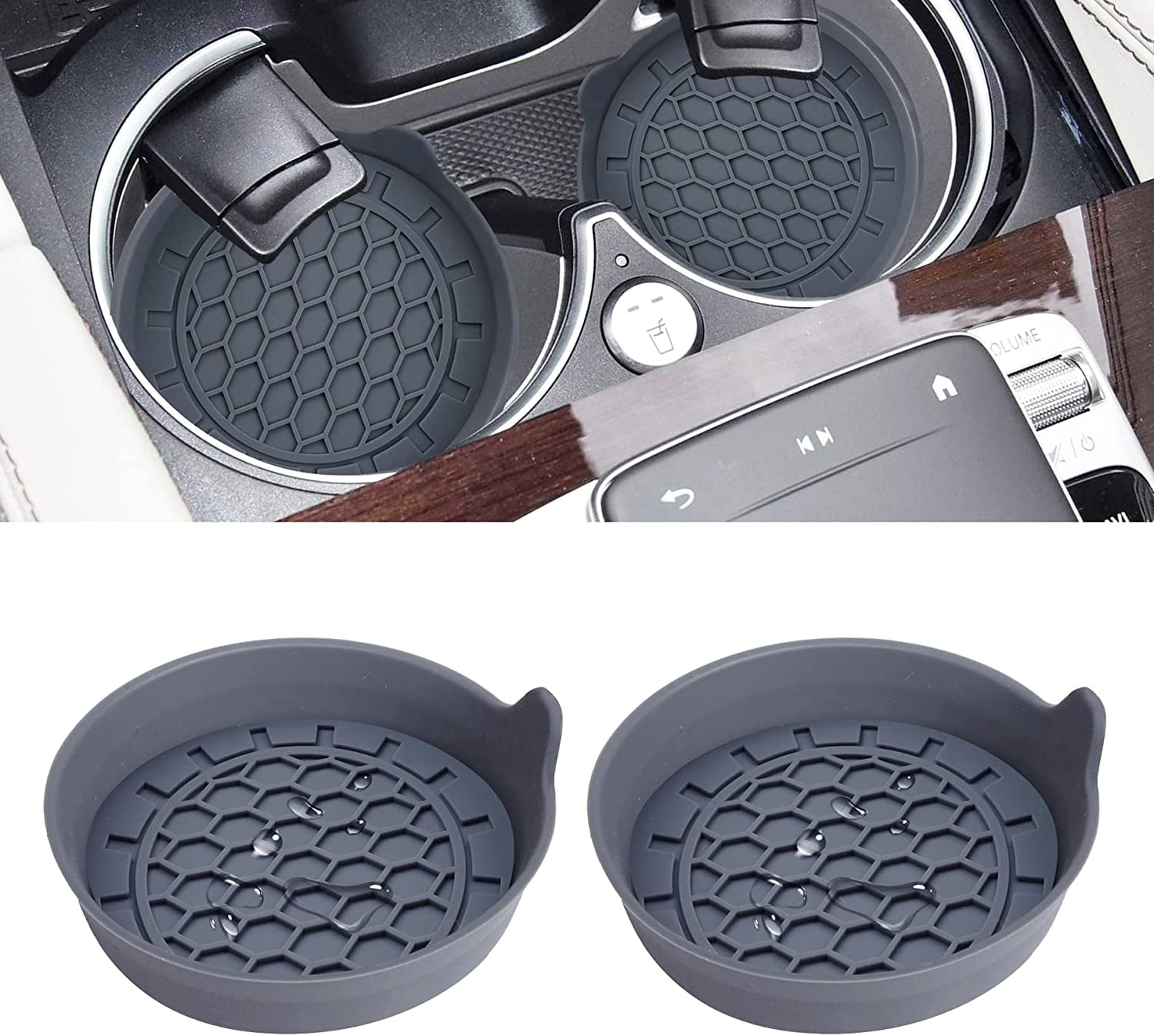 Automotive Cup Holders Universal Car Cup Coaster Waterproof NonSlip