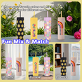 thumbnail image 5 of Set of 2 16oz Double Wall Tumbler Cups, Mixed Color Cute Print Straw For Teens & Gifts, 5 of 6