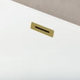 thumbnail image 3 of Kingston Brass VTSQ593223C417 59-Inch Acrylic Rectangular Double Ended Freestanding Tub with Drain in Glossy White/Brushed Brass, 3 of 8