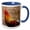 Blue/White, variant on 3drose, Red Jungle Fowl, Corbett National Park, -as10 Jra0484 - Jagdeep Rajput, 15oz Two-tone Black Mug