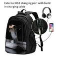 thumbnail image 2 of Balery Black Cobra Snake Mochila con carga USB para hombre y mujer - Mochila impermeable y antirrobo para laptop con puerto USB para viajes, trabajo, 2 of 7