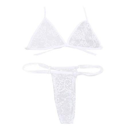 

V-Ausschnitt Babydoll Lingerie Nachtwäsche Set Panty Lingerie Set Push Up Floral Lace Mesh Ruffle Lingerie Set 2 Piece Lingerie Lace Outfits Deep V Teddy Sexy Lace Bodysuit