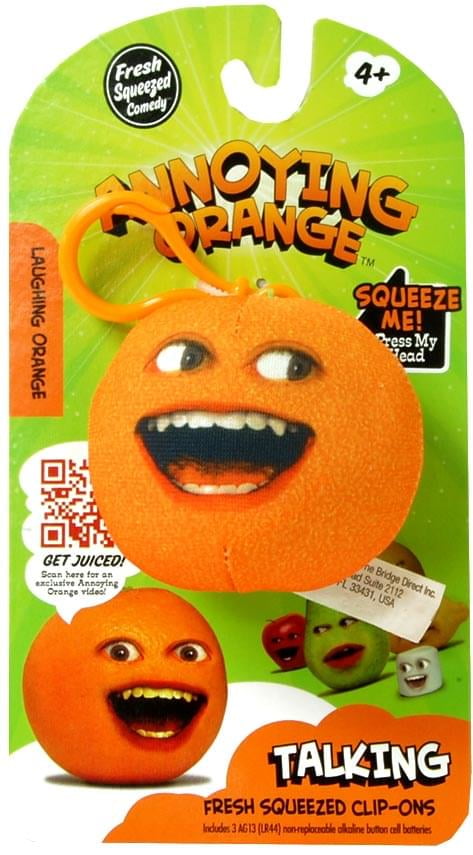 Annoying Orange 2 25 Talking Plush Clip On Laughing Orange
