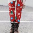 thumbnail image 2 of Lenpel Christmas Leggings for Women Comfy Full Length Printed Running Yoga Pants Soft Workout Tights, 2 of 5