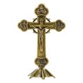 thumbnail image 4 of Crucifix, Crucifix Style Vintage Crucifix en Métal Cadeau Catholique Technologie de Pointe, 4 of 8