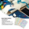 thumbnail image 4 of 5 Pcs Sewing Fabric Quilting Cloth Craft Material Cute Cartoon Pattern Waterproof Anti Fading Soft Touch Polyester for DIY Home Decor, 4 of 7