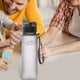thumbnail image 5 of Kearding 1 taza de agua de plástico para exteriores, taza para deportes acuáticos con jugo frío, taza de agua portátil con cuerda de leche, taza de Teteras negro 400ML Kearding HA004187-05, 5 of 6