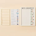 thumbnail image 3 of LNGOOR Portable Chore Chart Memo Board  To Do List Checklist Board Detachable Reusable Plastic DIY Message Home Travel Planning Reminder Chart, 3 of 7