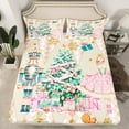 thumbnail image 2 of Manfei Cartoon Royal Princess Full Size Sheets, Beige Nutcracker Guard Bed Sheets, Merry Christmas Sheet Sets, Luxury Bedroom Decor, 4 Pieces, 2 of 7