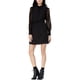 thumbnail image 1 of maison Jules Vestido camisero de encaje en contraste para mujer, negro, grande, 1 of 1