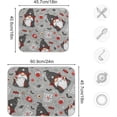 thumbnail image 3 of Coolnut Halloween Gnomes Dish Drying Mat Absorbent Heat Resistant Reversible Dish Draining Mat for Kitchen Countertops Sinks,24"x18", 3 of 6